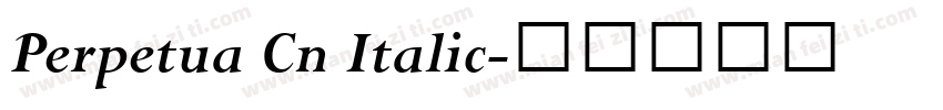 Perpetua Cn Italic字体转换